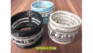 Cuff Bracelets Beads Free Shipping Package